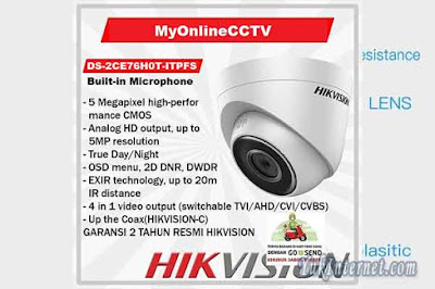 DS-2CE76H0T-ITPFS Hikvision Kamera CCTV 5MP